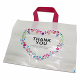 Soft Loop Logo Printing Good Quality Plastic Bag for Clothes
